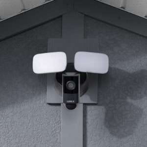 Lorex 2K Wi‑Fi Floodlight Security Camera – Adjustable LEDs, Person/Vehicle Detection, 32 GB Storage